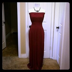 Strapless Red Dress